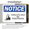 Signmission Forklifts Only No Pedestrians Sign With Symbol, 10 in W x Rectangle, Vinyl Decal OS-2PACK-NS-D-710-L-12894 - alternate 3
